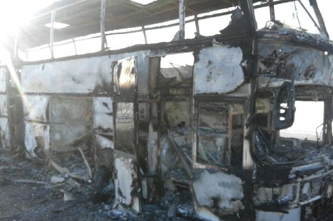 Двое из пяти выживших при возгорании автобуса в казахстане — узбекистанцы — узбекистан