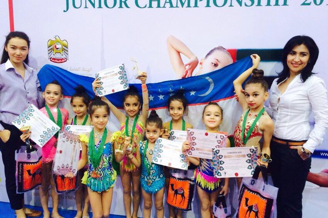 Ozbekiston gimnastikachilari dubayda 13 medalni kolga kiritdi — ozbekiston