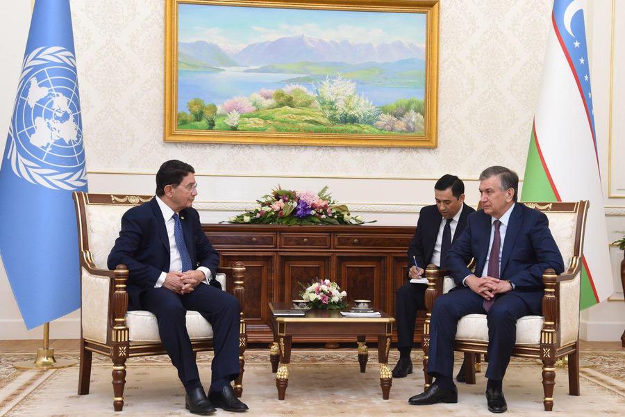 Prezident jst bosh kotibini qabul qildi — ozbekiston